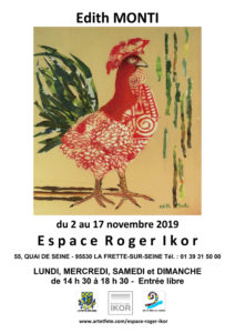 Affiche de l'exposition l'“Espace Roger Ikor”