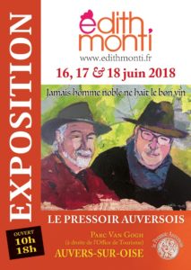 Affiche de l'exposition au “Pressoir auversois” / Juin 2018