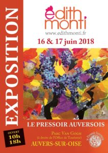 Affiche de l'exposition au “Pressoir auversois” / Juin 2018